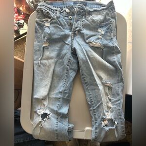 Aéropostale Light Blue Distressed Boyfriend Jeans